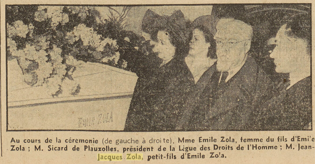 Mme Émile Zola, 1948