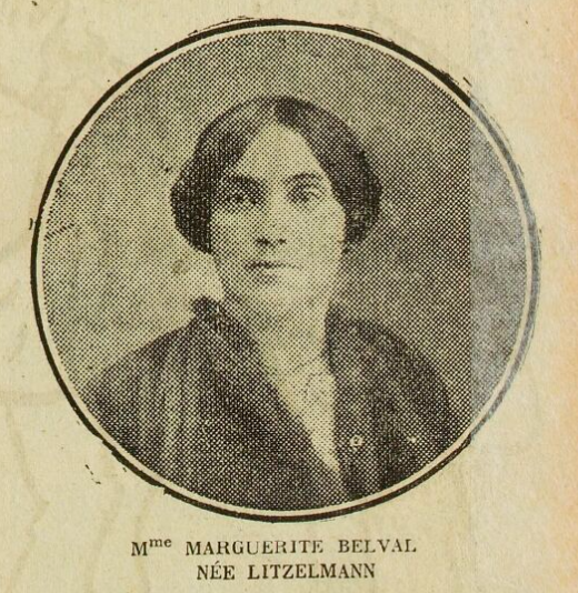 Mme Marguerite Belval, née Litzelmann, 1926
